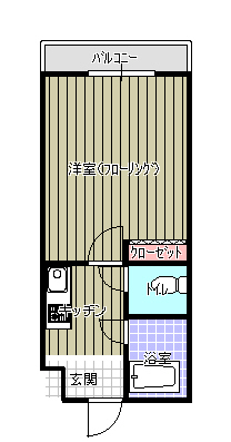 FLAT8　仲江　間取り